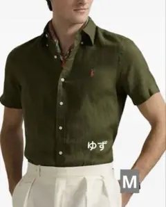 【現行】POLO RALPH LAUREN(ポロラルフローレン：リネンシャツ半袖