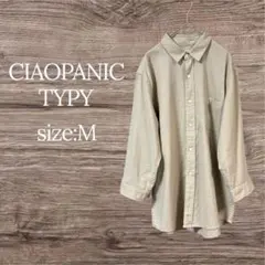 CIAOPANIC TYPY リネン混 7分袖シャツ M ベージュ ユニセックス