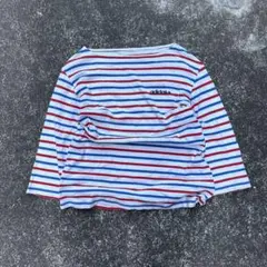 y2k 00s adidas 短丈ボーダーロンT archive c-boy Sのサムネイル