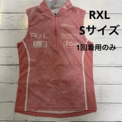 RXL ノースリーブ ポケット付き ハーフジップ シャツピンク　S 美品のサムネイル