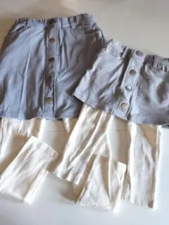 プティマイン スカッツ レギンス付きスカート 姉妹お揃い 90cm 130cm