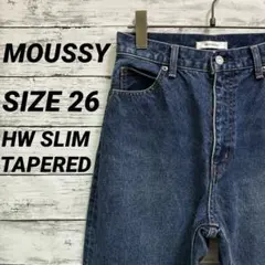 マウジー HW SLIM TAPERED ハイウエスト スリム テーパード 26