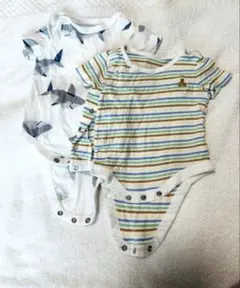 GAP 新生児　ロンパース　2枚セット　50サイズ