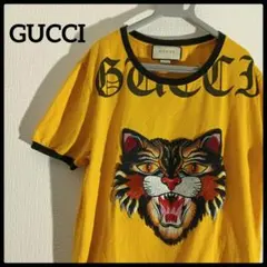 【入手困難】GUCCI ポロシャツ　虎　タイガー　刺繍　ホワイト　極美品　L 入手困難】GUCCI ポロシャツ 虎 タイガー 刺繍 ホワイト 極美品 L