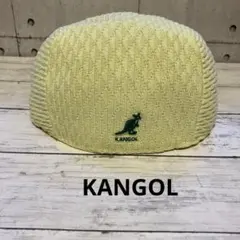 【KANGOL】カンゴール　ハンチング　帽子　イエロー　春夏用　L