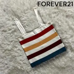 【FOREVER21（フォーエバー21）】 レディースボーダーキャミ M