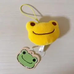 かえるのピクルス もちもちフェイスマスコット 黄色