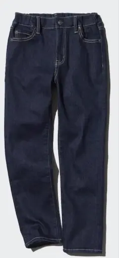 【新品】UNIQLOウルトラストレッチジーンズ ブルー 160cm