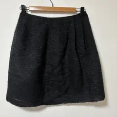 UNTITLED 黒のテクスチャータイトスカート レディース　サイズ2