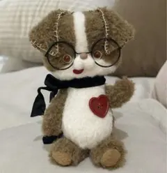 僕のチャーミングポイント 犬 ワンワン テディベア 海外作家様 ハンドメイドのサムネイル