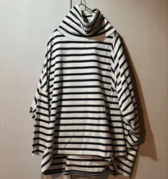 アンプーファム　ストライプ タートルネック 長袖 Tシャツ　美品