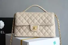 CHANEL ベージュ ショルダーバッグ