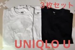 UNIQLO U クルーネックTシャツ　３枚セット（白M・白L・黒L）