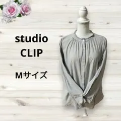 スタディオクリップ studio CLIP 長袖シャツブラウス チェック柄 M