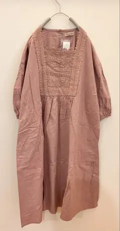 サマンサモスモス　samansa mos2 刺繍レースワンピース　ラベンダー