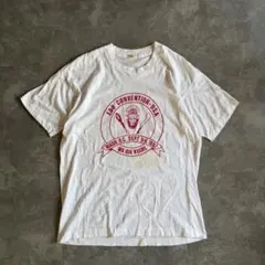 ビンテージUSA製スクリーンスターズ80sプリントTシャツSMベージュ古着 