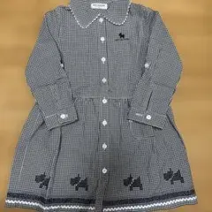 pom ponette チェック柄ワンピース 110