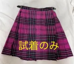 チェックスカート