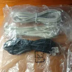 モジュラーケーブル 3本セット ホワイト ブラック