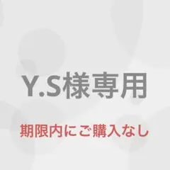 Y.S様専用（4/3まで出品）