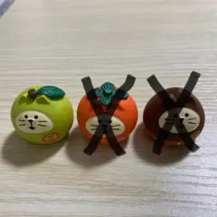 るるーん様　デコレ　コンコンブル　フルーツ猫だるま　梨