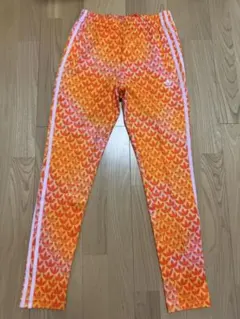 【美品】adidas アディダス レギンスM オレンジ　レディース　希少のサムネイル
