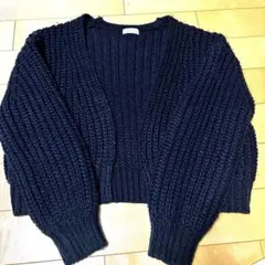 最終値下げ★アースミュージックアンドエコロジー　ざっくりショートカーディガン