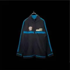 Y2K 00s Motor Racing Style Zip Knit