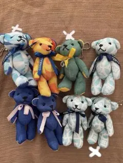 お値下げ　CONRADコンラッドベア　クマのぬいぐるみキーホルダー8匹セット