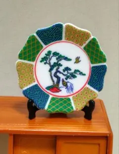 요소 미니어처 장식 그림 플레이트