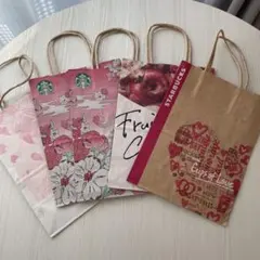 スターバックス ショップ袋 5枚セット