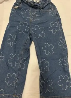 花柄デニムパンツ 100サイズ
