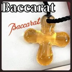 Baccarat　バカラ　クロス　ネックレス　オレンジ　シルバー　925
