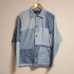 ポロラルフローレン パッチワーク デニムジャケット シャンブレー 綿 Sのサムネイル