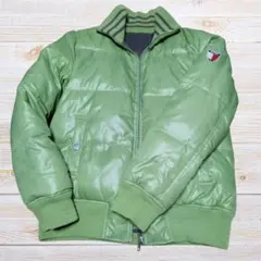 豪華2WAY★トミーヒルフィガー リアルファー付 リバーシブルダウン 2 緑