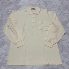 り*う様 【美品】シンプルライフ メンズ 長袖ポロシャツ M 鹿の子 イエローのサムネイル