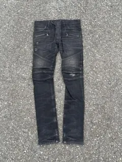00s archive BALMAIN バイカーデニム バルマン デカルナン - メルカリ