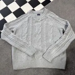 GAP ケーブル編み ニットセーター XS グレー美品