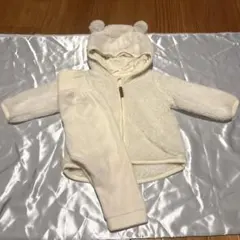 H&M エイチアンドエム ボアパーカー セットアップ くま ベア 白