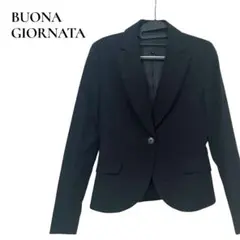 【美品】BUONA GIORNATA/スーツジャケット/黒/M/上品/フォーマル