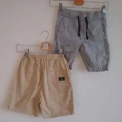 2点LSPハーフパンツ130、未使用に近いH&M120