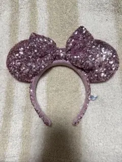 ミニーマウス風スパンコールカチューシャ