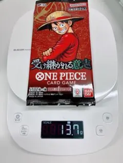 ワンピースカードゲーム】受け継がれる意志 未開封1パック 重量14G