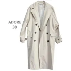 【週末限定価格‼️】ADORE / アドーア　ダブルブレストトレンチコート Mのサムネイル