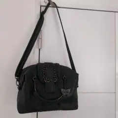〈USED極美品♪〉axes エンボス加工 ショルダー2wayバッグ♪