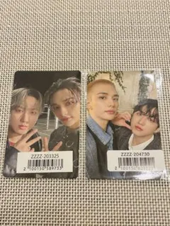 StrayKids Hollow GIANTユニットトレカ ジニ ビニ セット