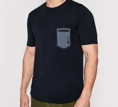 新品　ニューバランス　Ｍ　ドライ半袖シャツ　ブラック　6490円