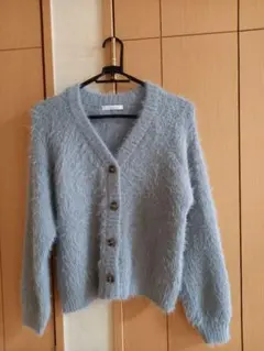 お値下げ【新品未使用】SM2■エヘカソポ■シャギーVネックカーディガン