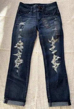 《新品未使用》American Eagle ダメージ ジーンズ デニム 0