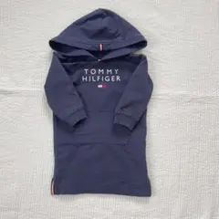 TOMMY HILFIGER フード付きワンピース ネイビー
